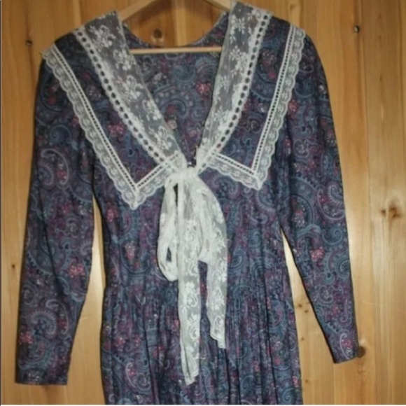- Gunne Sax Vintage Dress lace - Picture 4 of 7